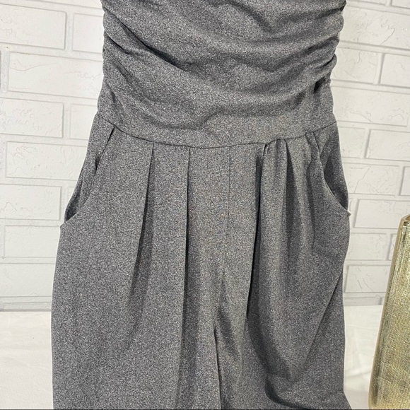 ADC Strapless Bandeau One Piece Jumpsuit Gray Size Small - Picture 3 of 6